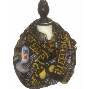 Pittsburgh Steelers NFL Women’s Sheer Infinity Scarf  36” X 28”